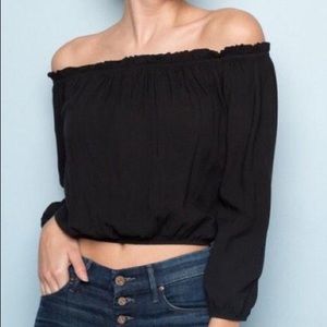 rare brandy melville off the shoulder top